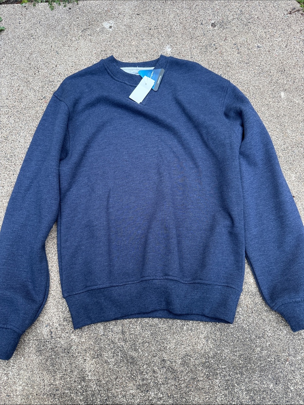 Champion Men's Crewneck Sweater in Navy